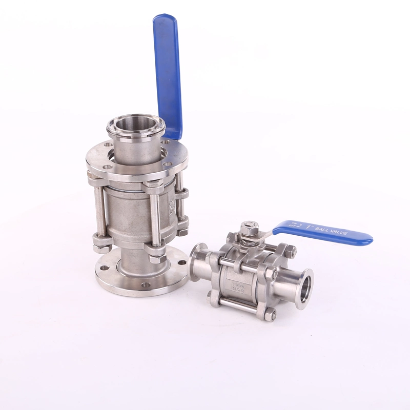 3PC Stainless Steel Manual Vacuum Ball Valve Kf/CF