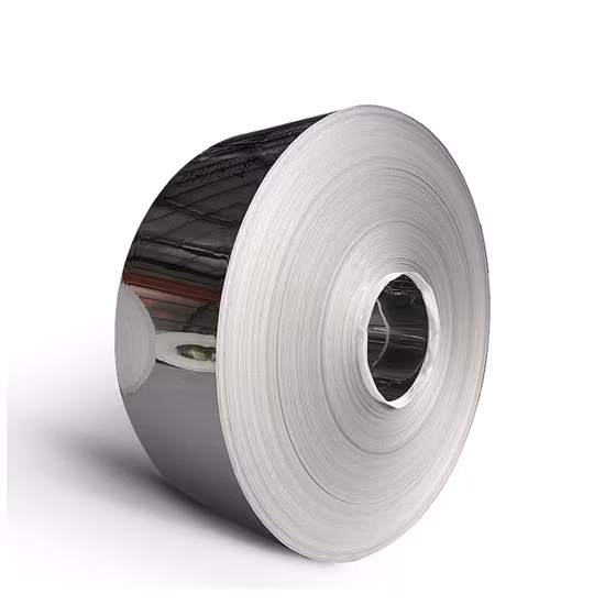 Venta de fábrica ASTM AISI 201 202 304 304L 316 316L 410 430 904L 2205 Tira de acero inoxidable Rollo de bobina de acero Ss con acabado Ba 2b 8K Hl