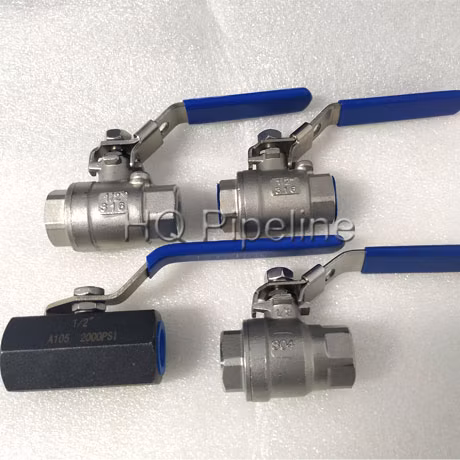 Válvula de bola de agua roscada Bsp de acero al carbono de acero inoxidable con los mejores precios