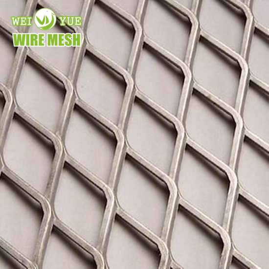Hoja metálica de malla expandida perforada de aluminio de acero inoxidable decorativa arquitectónica para valla/revestimiento de pared/paneles de techo/fachada